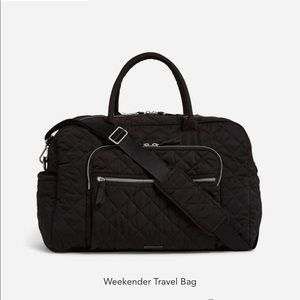 Vera Bradley Iconic Weekender Travel Bag Black